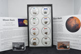 RocksburyPlace.com Space Collection 2020: Eight Meteorites Around The World, Mars Rock, Moon Rock