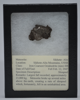 RocksburyPlace.com Sikhote-Alin Meteorite